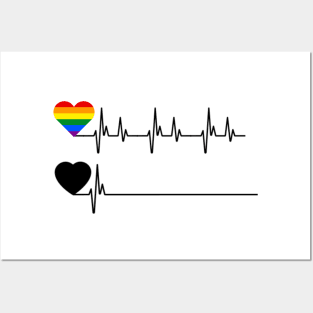 LGBT Heartbeat , Heartbeat lgbt , LGBT heartbeat LGBT rainbow heartbeat gay and lesbian pride , LBGT Gift Heartbeat Pride Posters and Art